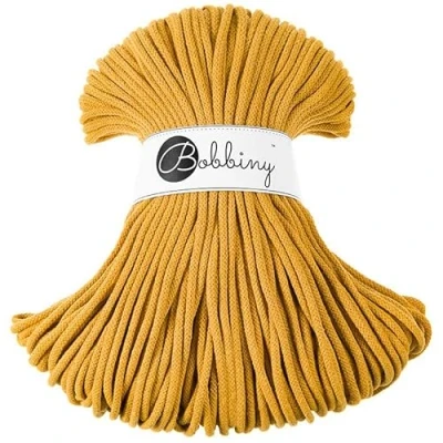 Image of Bobbiny Premium 5mm Braided Macrame Cord (Mustard) 100m