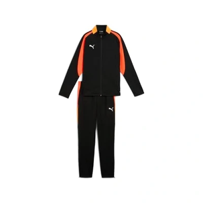 Image of Puma Individualliga Unisex SET Tracksuit for kids, Size: 6y (5 6y), Black/heat fire