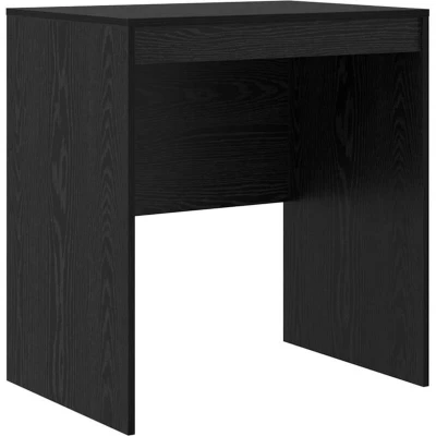 Image of vidaXL Writing Desk Black oak Engineered wood 70 x 50 76 cm Durable