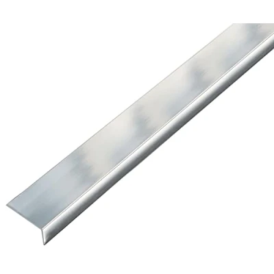 Image of GAH Alberts self Adhesive, Aluminium Angle Profile, Chrome Design, 1000 mm x 10 mm, 488505, Silver, 488628
