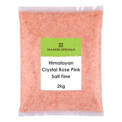 Image of Himalayan Rose Pink Crystal Salt Fine 2kg by Manor Springs