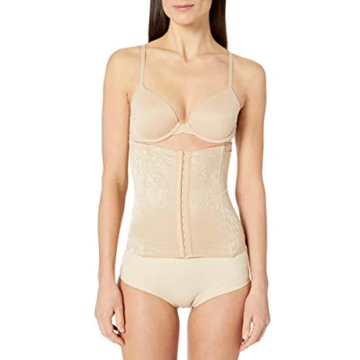 Image of Maidenform Women&#039;s Take Inches Off Waist Nipper Shaping Full Slip, Beige (Body Beige), M UK