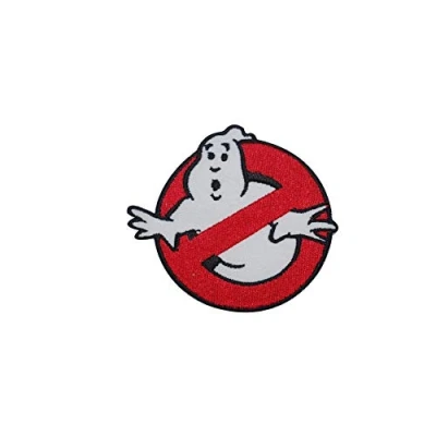 Image of Ghostbuster Iron On Patch Sew Embroidered Patch/Badge for Clothes Shirts Jeans etc