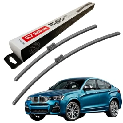 Image of Silbak Windscreen Wipers, fits for BMW IX3 (2020 ONWARDS) Front Wiper Blades, 650mm/500mm
