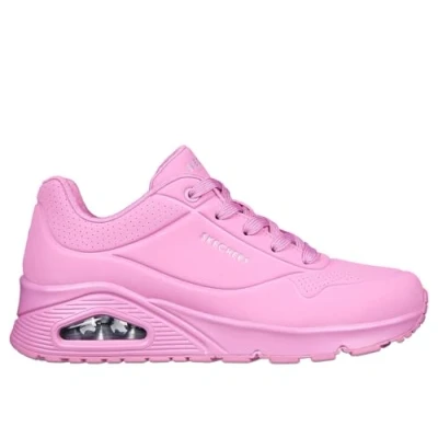 Image of Skechers Sport UNO Trainers, Women&#039;s, Size: 6, Pink durabuck / mesh High quality imitation leather