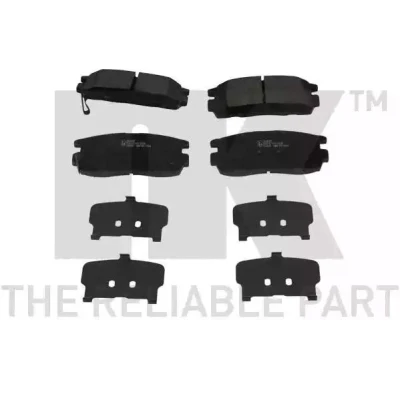 Image of 95459513, 96626075, 96626076 Brake pad set NK 223639 with acoustic wear warning anti squeak plate without accessories VAUXHALL: Antara