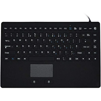 Image of Medical Sealed IP 68 Silicone Touchpad Keyboard Black