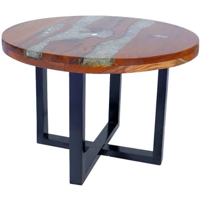 Image of vidaXL Coffee Table Teak Resin 60 cm