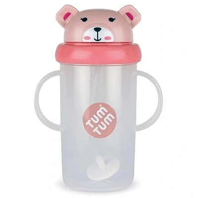 Image of TUM Tippy Up Free Flow Sippy Cup (No Valve), for Toddlers, BPA (Betsy Bear 300ml)