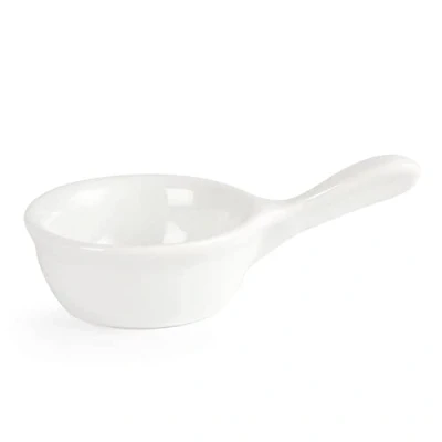 Image of Olympia Miniature Pan Shaped Bowls 35Ml 12Oz 70mm Porcelain Kitchen Dish 12pc