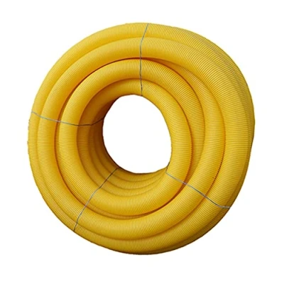Image of Fashion Sonderposten Drainage Pipe Seepage Yellow Perforated DN100 Sold by the Metre Slot Width: 1.2 mm, 10 m