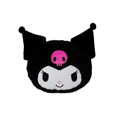 Image of CHARACTER WORLD Officially Licensed Hello Kitty Kuromi Shaped Cushion Pillow Rabbit Perfect For Bedroom Or Living Room Décor 33cm x 40cm