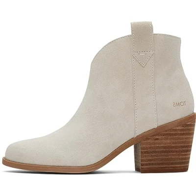 Image of TOMS Women&#039;s Constance Ankle Boot, Light Sand Suede, 7.5 UK