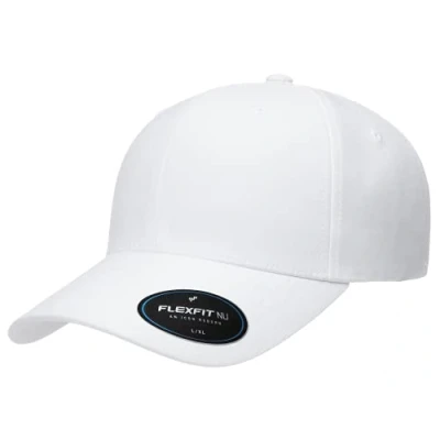 Image of Flexfit Unisex&#039;s Nu Cap Hat, White, L/XL