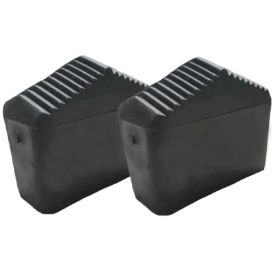 Image of Ladder feet Non Slip Leg Cover Replacement Caps 50x20mm 5x2cm Pack of 2 Black