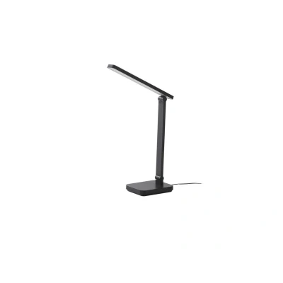 Image of Lindby LED desk lamp Rylas, black, USB, CCT