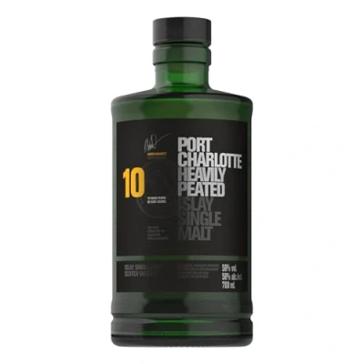 Image of Port Charlotte 10 Year Old, Heavily Peated Islay Single Malt Scotch Whisky, 70cl