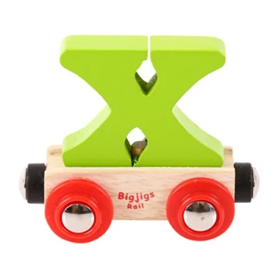 Image of Bigjigs Rail Name Letter X (Green)