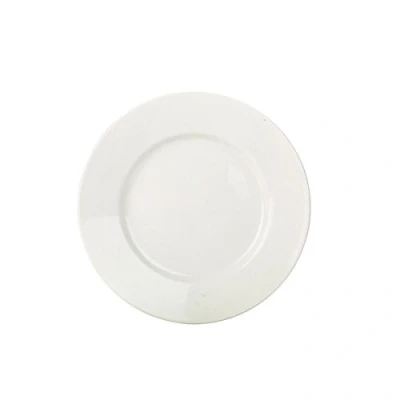Image of Genware NEV BPL17 RG Tableware Wide Rim Plate, 17 cm (Pack of 6)