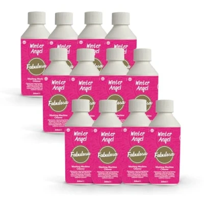Image of Fabulosa Limescale Remover and Washing Machine Freshener, Odour Removing, Deep Cleaning Cleaner, 250ml, 12 Pack, Winter Angel