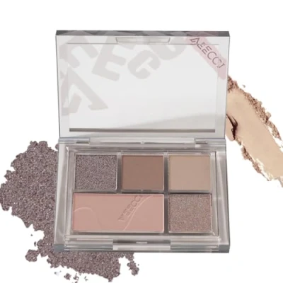 Image of VEECCI Revolution Eyeshadow Palette Creamy, Blendable Matte &amp; Shimmer Finishes Versatile Eye Makeup Set for a Nude Look with Contouring, Highlighting, Blush Setting Smoky Shades