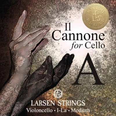 Image of Larsen IL Cannone Cello Strings A Steel Warm &amp; Broad
