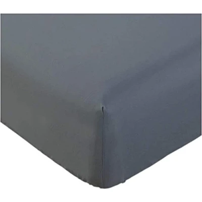 Image of Extra Deep Fitted Sheet Super King Size Mattress Cover Cotton Jersey Grey Soft Bed Sheets (SuperKing, Gray).