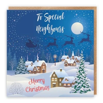 Image of Hunts England Neighbours Christmas Card To Special Merry Winter Wonderland Collection Fun