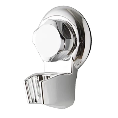 Image of Compactor Bestlock Wall Mounted Shower Head Holder, Suction Cup Mounting, Supports up to 6 kg, Chrome, 7 x 5.5 H.11 cm, RAN4713