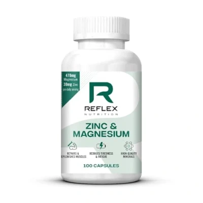 Image of Reflex Nutrition Zinc and Magnesium Tablets , &amp; B6 Help Reduce Tiredness Fatigue Vegan (100 Caps)