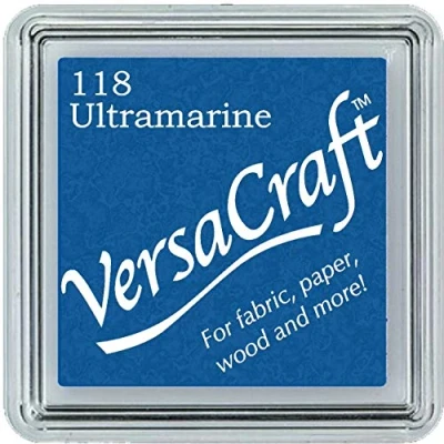 Image of Tsukineko Ultramarine Versacraft Ink Pad, Blue, Small,3.4 x 3.4 2 cm