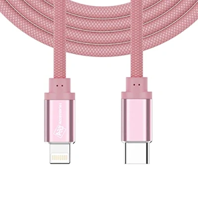 Image of USB C to Lightning Cable [1.5M MFi Certified] Powerline II Premium Nylon Charging for iPhone 14 Pro14 Pro Max 13 12 11 X XS XR 8 Plus, AirPods Pro, Supports Power Delivery