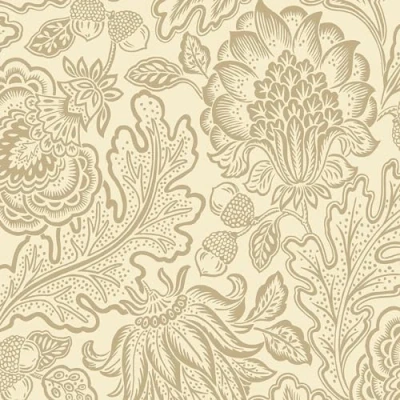Image of Belgravia Fernhurst Floral Trail Wallpaper Flowery with Metallic Detailing Modern for Living Room, Bedroom, Hallway Decorative Luxury Beige