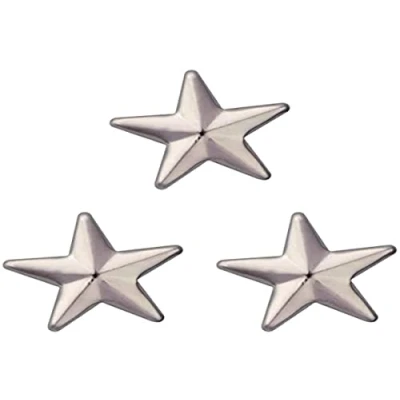 Image of Prym 403654 Creative Decor Star Pinning 15 mm Silver col, Stern, 15mm Ø, 16 Piece