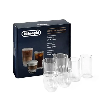 Image of De&#039;Longhi DLSC326 Coffee Cups, Glass