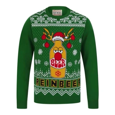 Image of Tokyo Laundry Men&#039;s Reinbeer Novelty Knitted Crew Neck Christmas Jumper