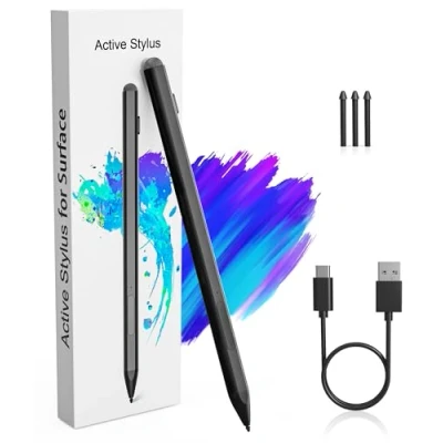 Image of Microsoft Surface Pen Stylus for Pro 11/10/9/X/8/7/6/5/4/3, Go 4/3/2/1, Laptop/Studio/Book 4/3/2/1 with Palm Rejection, 4096 Pressure Sensitivity