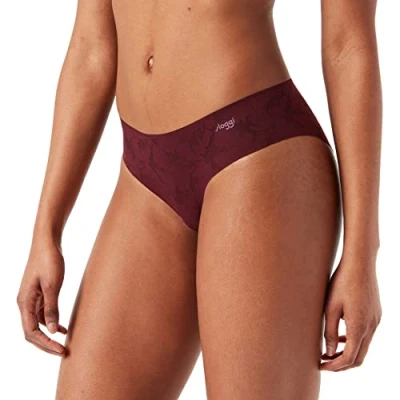 Image of Sloggi Women&#039;s Zero Lace 2.0 Hipster Underwear, Claret, 000M