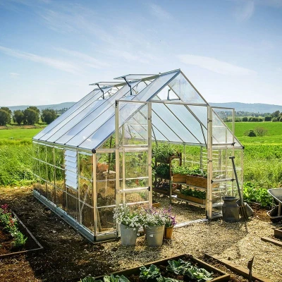 Image of 10&#039; x 12&#039; Palram Canopia Balance Silver Greenhouse (3.04m 3.66m)