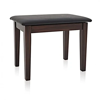Image of Gear4music Piano Bench with Storage Brown Rosewood Finish