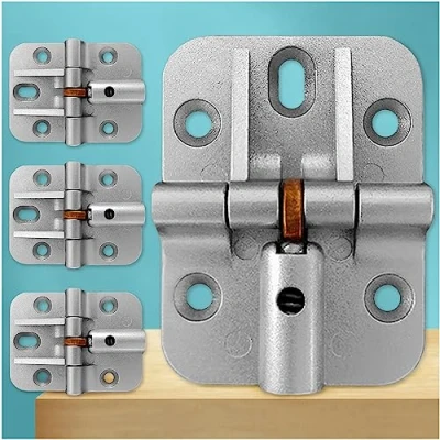 Image of ANTEISI Locking Hinges Adjustable 180 Degree Hinges,Zinc Alloy Small Hinges,Locking Hinge Degree,Drop Leaf Table Bifold Door Cabinet Hinges,Drop