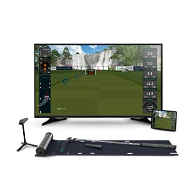 Image of ExPutt EX500D Pro Golf Putting Simulator, Home Perfect Your Swing Anytime, Anywhere, Black