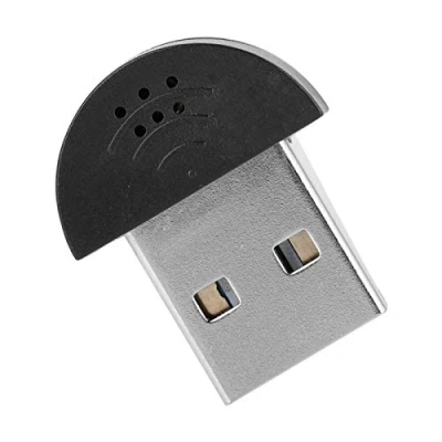Image of Mini USB Microphone, 360 Omnidirectional Microphone Adapter High fidelity Sound Noise Reduction For PC Chat, Recording, Youtube, etc(black)