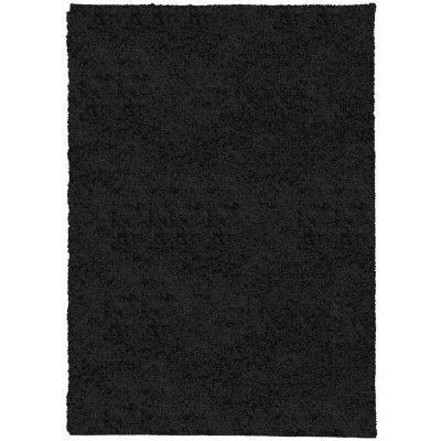 Image of vidaXL Shaggy Rug PAMPLONA High Pile Modern Black 200x280 cm