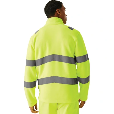 Image of Regatta Professional Mens Hi Vis Pro Contract Thor Fleece Yellow, Size: Xxl
