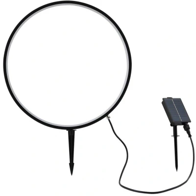 Image of Lindby LED ground spike light Syrene, 45 cm, black, aluminium