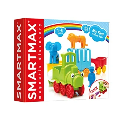 Image of SMARTMAX My First Animal Train, Magnetic Discovery Play Set, 25 pieces, 1 5 Years