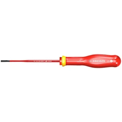 Image of FACOM AT3.5X100TVE PROTWIST Slim 1000 Volt Insulated Screwdriver for Slotted Screws