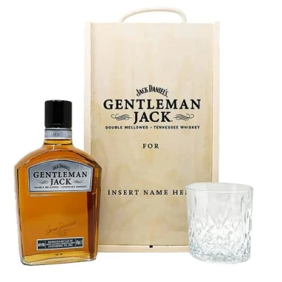 Image of Personalised Whisky Gift Set with Glass 70cl Whiskey Deals of the Day, Bourbon Whiskey, Alcohol Perfect for Birthdays, Christmas, Anniversary Him and Her