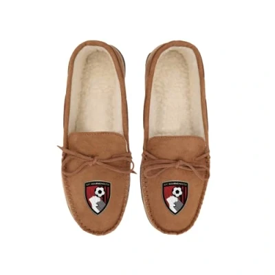 Image of FOCO Championship Football AFC Bournemouth Fan House Shoes Moccasin Slippers Mens Size 6 7